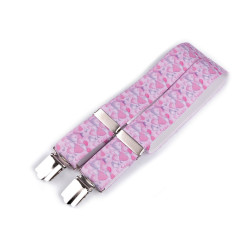 Gyermek nadrágtartó szív, focis, autó, csillag, szmájli, pillangó - Pink (1 Darab)