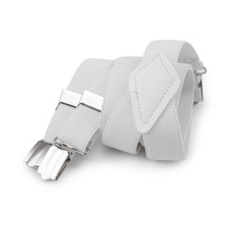 Szelki dziecięce jednokolorowe - White (1 Sztuka)