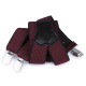 Trouser braces / suspenders width 3.5 cm length 120 cm y-back - Red (1 Piece) Trouser braces / suspenders width 3.5 cm length 120 cm y-back - Red (1 Piece)