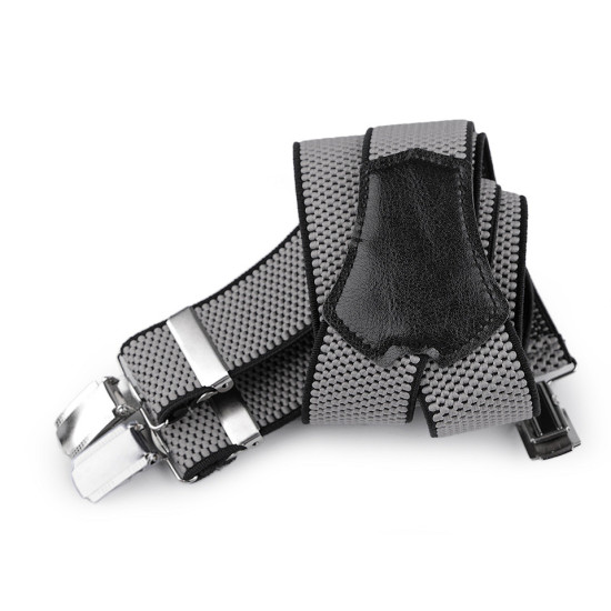 Trouser braces / suspenders width 3.5 cm length 120 cm y-back - Red (1 Piece) Trouser braces / suspenders width 3.5 cm length 120 cm y-back - Red (1 Piece)