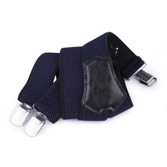 Trouser braces / suspenders width 3.5 cm length 120 cm y-back - Red (1 Piece) Trouser braces / suspenders width 3.5 cm length 120 cm y-back - Red (1 Piece)