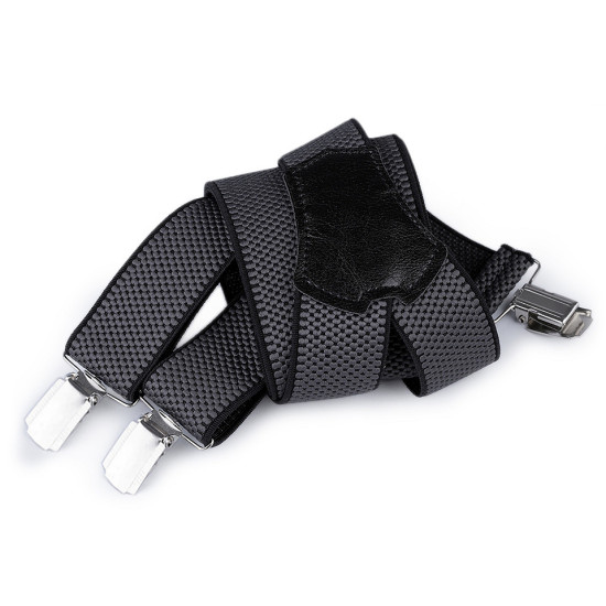 Trouser braces / suspenders width 3.5 cm length 120 cm y-back - Red (1 Piece) Trouser braces / suspenders width 3.5 cm length 120 cm y-back - Red (1 Piece)