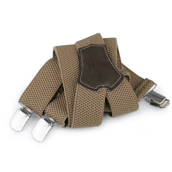 Trouser braces / suspenders width 3.5 cm length 120 cm y-back - Red (1 Piece) Trouser braces / suspenders width 3.5 cm length 120 cm y-back - Red (1 Piece)