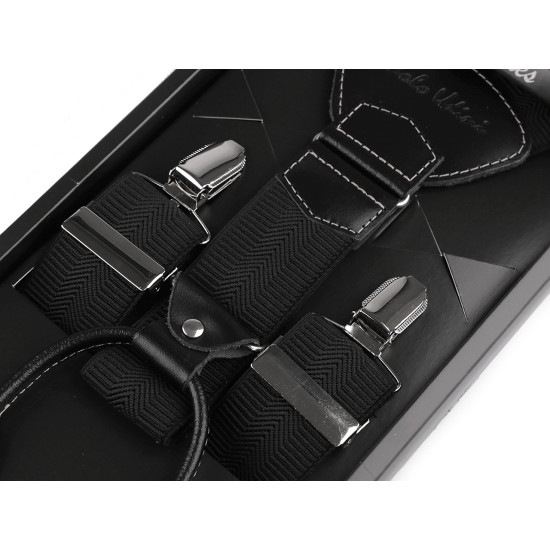 Trouser braces / suspenders in box - Red (1 Piece) Trouser braces / suspenders in box - Red (1 Piece)