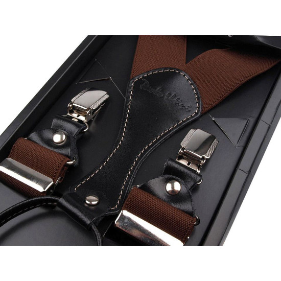 Trouser braces / suspenders in box - Red (1 Piece) Trouser braces / suspenders in box - Red (1 Piece)