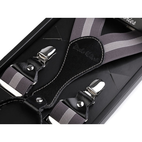 Trouser braces / suspenders in box - Red (1 Piece) Trouser braces / suspenders in box - Red (1 Piece)