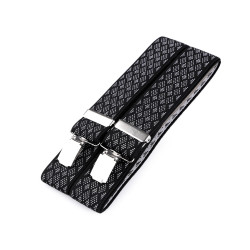 Trouser braces / suspenders width 3.5 cm length 120 cm - Black (1 Piece)