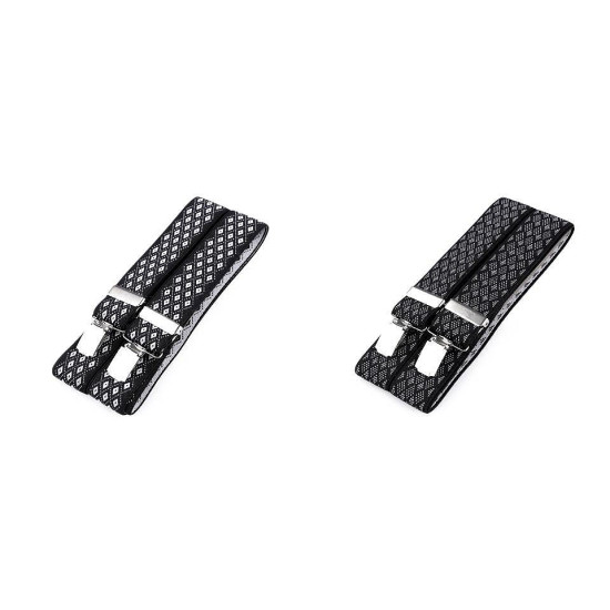 Trouser braces / suspenders width 3.5 cm length 120 cm - Black (1 Piece) Trouser braces / suspenders width 3.5 cm length 120 cm - Black (1 Piece)