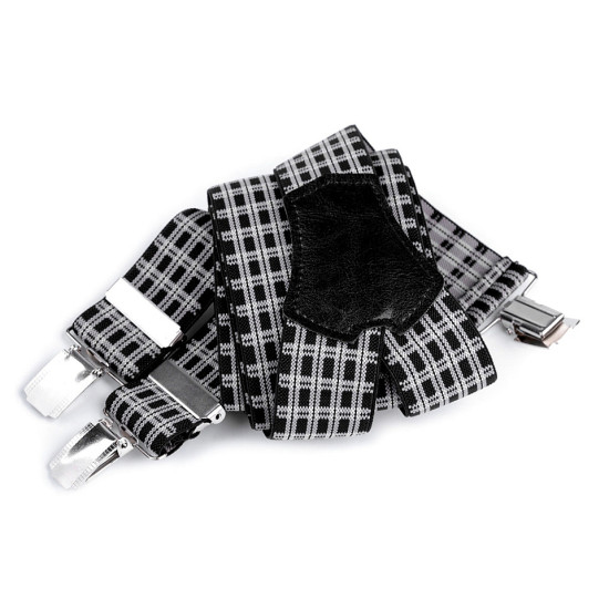 Trouser braces / suspenders width 3.5 cm length 120 cm - Bordeaux (1 Piece) Trouser braces / suspenders width 3.5 cm length 120 cm - Bordeaux (1 Piece)