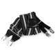 Trouser braces / suspenders width 4 cm length 120 cm - Blue (1 Piece) Trouser braces / suspenders width 4 cm length 120 cm - Blue (1 Piece)