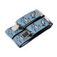 Trouser suspenders fisherman width 4 cm length 120 cm - Blue-grey (1 Piece) Trouser suspenders fisherman width 4 cm length 120 cm - Blue-grey (1 Piece)