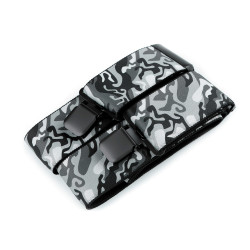 Camouflage trouser braces / suspenders width 5 cm length 120 cm - Grey (1 Piece)
