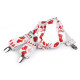 Christmas trouser braces / suspenders width 3.5 cm length 120 cm - Red (1 Piece) Christmas trouser braces / suspenders width 3.5 cm length 120 cm - Red (1 Piece)