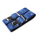 Trouser braces / suspenders, denim, width 4 cm, length 120 cm - Blue (1 Piece) Trouser braces / suspenders, denim, width 4 cm, length 120 cm - Blue (1 Piece)