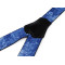 Bretele imitatie denim, latime 4 cm, lungime 120 cm - Albastru delta (1 Bucată)