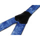 Trouser braces / suspenders, denim, width 4 cm, length 120 cm - Blue (1 Piece) Trouser braces / suspenders, denim, width 4 cm, length 120 cm - Blue (1 Piece)