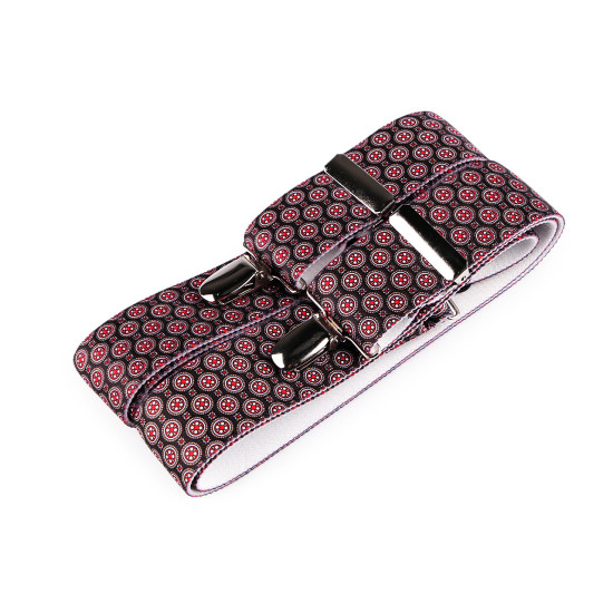 Trouser braces / suspenders, width 3.5 cm length 120 cm - Bordeaux (1 Piece) Trouser braces / suspenders, width 3.5 cm length 120 cm - Bordeaux (1 Piece)