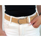 Gürtel elastisch, breite 3,2 cm unisex - Grau (1 Stück) Gürtel elastisch, breite 3,2 cm unisex - Grau (1 Stück)