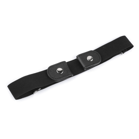 Gürtel ohne schnalle, elastisch, unisex, breite 3 cm - Schwarz (1 Stück) Gürtel ohne schnalle, elastisch, unisex, breite 3 cm - Schwarz (1 Stück)