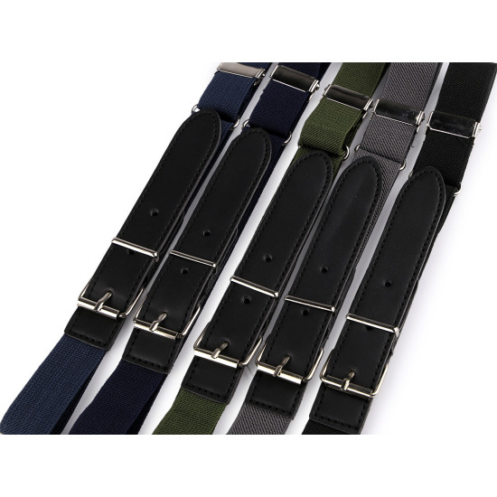 Pasek dziecięcy elastyczny szerokość 2,5 cm - Zielony khaki (1 Sztuka) Pasek dziecięcy elastyczny szerokość 2,5 cm - Zielony khaki (1 Sztuka)