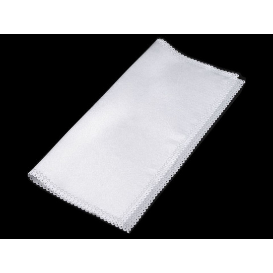 Satynowa chusteczka / poszetka ozdobna - White (1 Sztuka) Satynowa chusteczka / poszetka ozdobna - White (1 Sztuka)