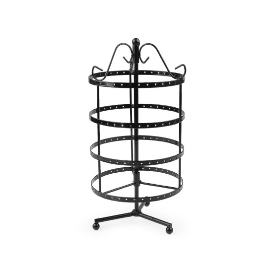 Forgó fülbevalóállvány 30cm - Fekete (1 Darab)