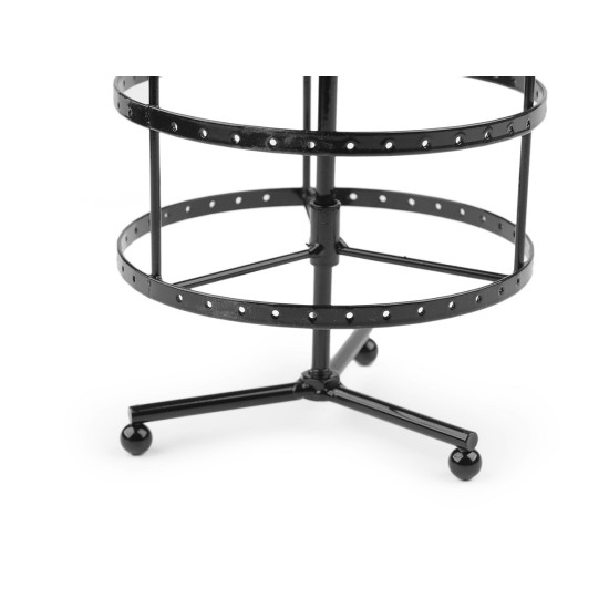 Forgó fülbevalóállvány 30cm - Fekete (1 Darab)