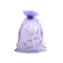 Woreczek podarunkowy 17x23 cm organza - Fioletowy jasny (10 Sztuki)