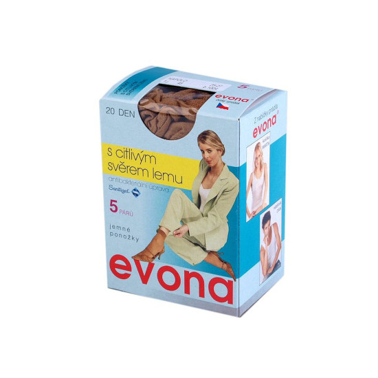 Calzini in nylon, 20 denari, 5 paia - Nero (1 Scatola) Calzini in nylon, 20 denari, 5 paia - Nero (1 Scatola)