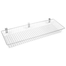 Košík kovový k zavěšení - Platina (1 Kus)