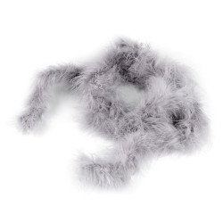 Feather boa 25 g length 2m - Very light grey (1 Piece)