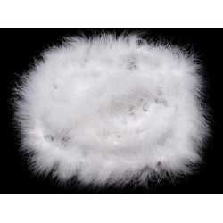 Feather boa 25 g length 2m - White (1 Piece)
