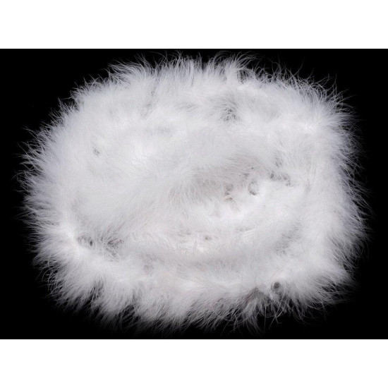 Feather boa 25 g length 2m - Black (1 Piece) Feather boa 25 g length 2m - Black (1 Piece)