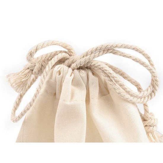 Drawstring linen gift bag 19x28 cm - Ecru light (4 Pieces) Drawstring linen gift bag 19x28 cm - Ecru light (4 Pieces)