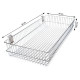 Koszyk metalowy 40x90 cm do zawieszenia - Srebrny (10 Sztuki) Koszyk metalowy 40x90 cm do zawieszenia - Srebrny (10 Sztuki)