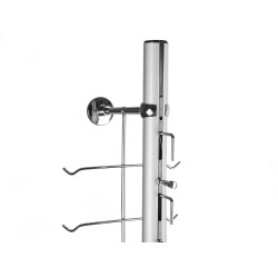 Glasses display stand for 16 pcs, with lock - Silver (1 Piece)