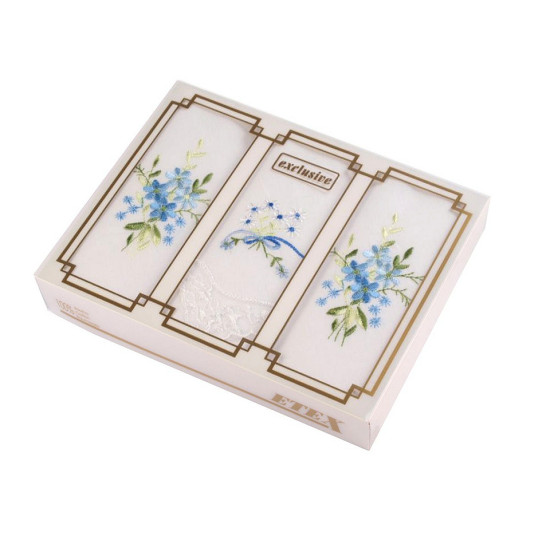 Ladies embroidered handkerchief / gift box set - Random mix (1 Box) Ladies embroidered handkerchief / gift box set - Random mix (1 Box)