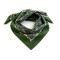Bufanda de algodón 70x70 cm estampado cachemir - Abeto verde (1 Pieza)