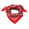 Bufanda de algodón 70x70 cm estampado cachemir - Rojo claro (1 Pieza)