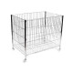 Caisse grillagée métallique, 60 x 80 x 90 cm - Noir-argent (1 Pièce) Caisse grillagée métallique, 60 x 80 x 90 cm - Noir-argent (1 Pièce)