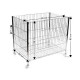 Caisse grillagée métallique, 60 x 80 x 90 cm - Noir-argent (1 Pièce) Caisse grillagée métallique, 60 x 80 x 90 cm - Noir-argent (1 Pièce)