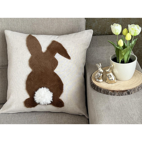 Cushion cover for diy colouring, 45x45 cm - Natural burlap (1 Piece) Cushion cover for diy colouring, 45x45 cm - Natural burlap (1 Piece)