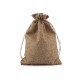 Drawstring pouch bag 12.5x17.5 cm imitation jute 2nd quality - Medium brown (50 Pieces) Drawstring pouch bag 12.5x17.5 cm imitation jute 2nd quality - Medium brown (50 Pieces)