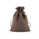 Drawstring pouch bag 12.5x17.5 cm imitation jute 2nd quality - Medium brown (50 Pieces) Drawstring pouch bag 12.5x17.5 cm imitation jute 2nd quality - Medium brown (50 Pieces)