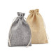 Drawstring pouch bag 12.5x17.5 cm imitation jute 2nd quality - Medium brown (50 Pieces) Drawstring pouch bag 12.5x17.5 cm imitation jute 2nd quality - Medium brown (50 Pieces)