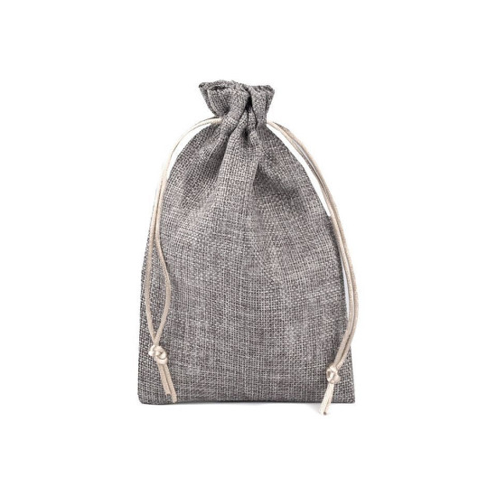 Drawstring pouch bag 12.5x17.5 cm imitation jute 2nd quality - Medium brown (50 Pieces) Drawstring pouch bag 12.5x17.5 cm imitation jute 2nd quality - Medium brown (50 Pieces)