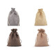 Drawstring pouch bag 12.5x17.5 cm imitation jute 2nd quality - Medium brown (50 Pieces) Drawstring pouch bag 12.5x17.5 cm imitation jute 2nd quality - Medium brown (50 Pieces)
