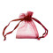 Woreczek podarunkowy  4,5x7 cm organza - Bordo (10 Sztuki)