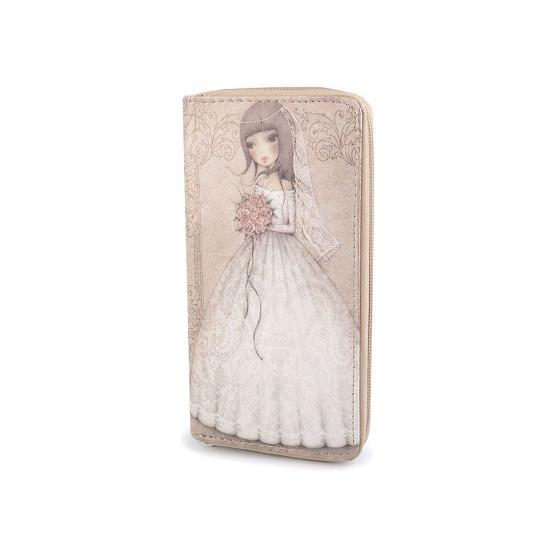 Dámska peňaženka 10x19 cm - Ecru (1 Kus) Dámska peňaženka 10x19 cm - Ecru (1 Kus)