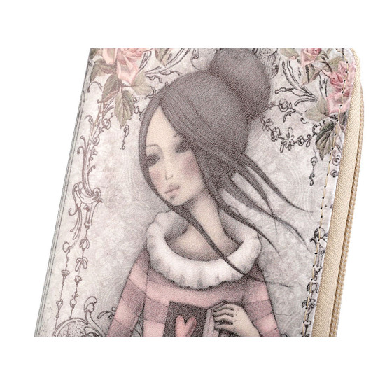 Dámska peňaženka 10x19 cm - Ecru (1 Kus) Dámska peňaženka 10x19 cm - Ecru (1 Kus)